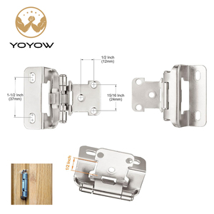 Factory Wholesale American Style Half Wrap Around Kitchen Cabinet Door <b>Hinges</b> Silent <b>Spring</b> <b>Hinge</b> Furniture <b>Hinges</b> - Product Image 2