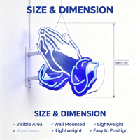 Enseigne publicitaire LED néon personnalisable à prix compétitif, livraison rapide, éclairage paysager en PVC DC variable pour le style des bâtiments