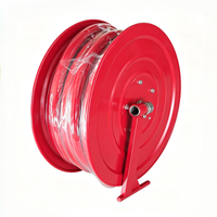 Tuyau flexible anti-fuite sécurisé équipé d'un dérouleur de tuyau d'incendie pour la protection incendie intérieure des bâtiments commerciaux