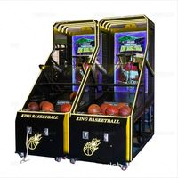 Console de jeu d'arcade électronique pour adultes, machine de basket-ball vidéo LCD 55 pouces, à monnayeur, en métal, avec jeu de basket-ball simulé