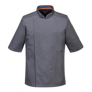 PORTWEST - C738SGRXXL Meshair Pro chaqueta gris pizarra de manga corta-EAN 5036108323494 CHEFS AND FOOD INDUSTRY WORKWEAR - Product Image 1