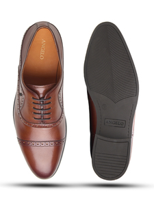 Zapatos de vestir formales de cuero genuino para hombre de alta calidad, clásicos con cordones, Oxford para negocios, oficina, bodas, cómodos zapatos de cuero. - Product Image 6
