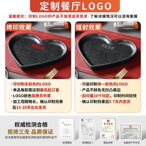 Western Style <b>Black</b> Textured Irregular Steak <b>Plate</b> Melamine Serving Dish For Hotel Restaurant Party Use - Product Image 4