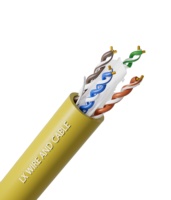 Kabel patch internet Cat6A kustom pabrik cat6 305m kabel outdoor tembaga murni 1000ft utpsftp kabel jaringan Lan tahan air 23awg