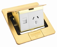 JD14 en acier inoxydable Pop-Up Floor Socket Power Box Multi-Standard Socket Hidden Office Hotel Shopping Mall Haute qualité
