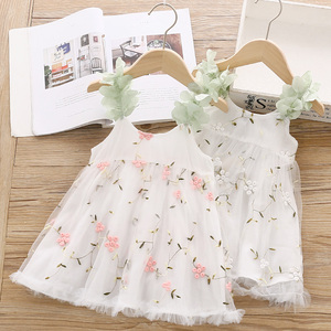 Productos Innovadores para la Venta al por Mayor: Vestido Floral Elegante con Tirantes para Niñas, con Modelo para Ropa Infantil - Product Image 3