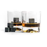 Pierres à whisky réutilisables en granit, écologiques, avec logo personnalisé, boîte en bois pour whisky, vodka, tequila
