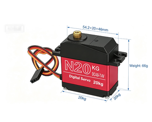 20KG Digital Servo N20KG DC4.8-7.4V 180 Degree Metal Gear High Torque <b>RC</b> Model Servo Motor - Product Image 2