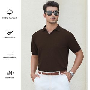 Camiseta Polo de Algodón Personalizada para Hombre, Manga Corta, Corte Regular, Transpirable, Tejido de Punto, Ropa Casual - Product Image 4