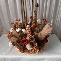 Harga Pabrik IFG Karangan Bunga Sutra Buatan Tangan Diameter 60cm untuk Dekorasi Lilin Pernikahan, Paskah & Natal