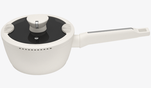 Ensemble de casseroles classiques en aluminium pour cuisinières à gaz et à induction, revêtement antiadhésif, base multicouche durable, couvercle en verre, poignées en silicone - Product Image 5