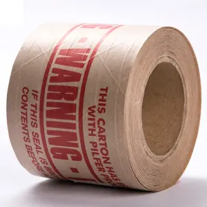 Gkt02 Verpakking Zwart Eco-Vriendelijk Printen Bruin Versterkt Met Logo Custom Zelfklevende Professionele Kraftpapier Sticktape