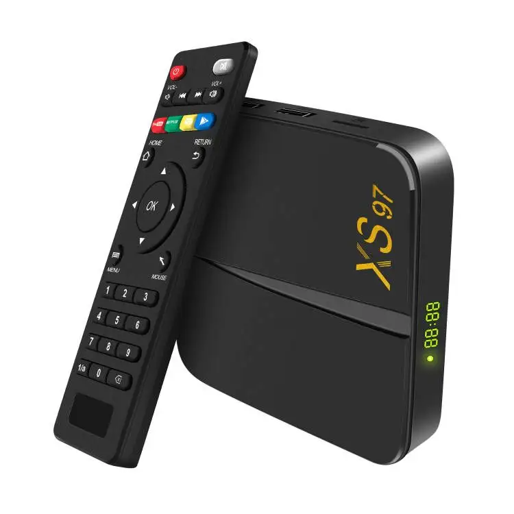 2022 new xs97 smart settop box android 11 satellite tv receiver replace dvb t2 set top box