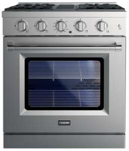 30 Inch Convection Professional <b>Gas</b> Range 4 Burners 4.63 Cu.ft. Oven Triple Glass Door Freestanding Household - Product Image 1