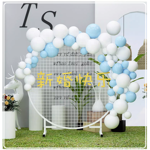 Nouveaux accessoires <span class=keywords><strong>en</strong></span> fer forgé arc fond décoration fournitures ballon arc support pour <span class=keywords><strong>mariage</strong></span> pelouse décorations clôture décorative - Product Image 3