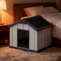 Nichoir pour chien en résine résistante à la pression Kenda APEX Peak Roof PENT Flat Roof Multi Size Pet Outdoor House