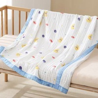 Couverture bébé en coton 6 couches 43,3x43,3 pouces, couverture bébé en mousseline bulle, couverture bébé douce, couverture d'emmaillotage pour nouveau-né, vente en gros OEM ODM