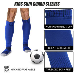 Venta caliente personalizado Grip calcetín Logo fútbol transpirable hombres jóvenes grueso Atlético antideslizante deporte fútbol calcetines al por mayor agarre Calcetines - Product Image 3