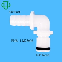Acétal 5/16 "Tuyau Barb Non Valved Male Plug CPC Raccord Rapide Angle Droit 90 Degrés Barbelé Coude Bend Tube Connecteur