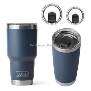 Customized 20oz Travel Tumbler Cups Double Wall Stainless Steel 30oz Coffee Tumbler with Lids and Straws USA Warehouse Stocked