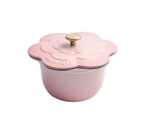 可爱设计流行定制铸铁炊具套装不粘搪瓷荷兰烤箱锅