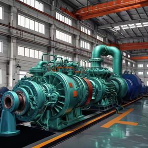 קיטור טורבינת קיטור גנרטור כוח צמח צנטריפוגה צינור מאוורר פלסטיק להבים 380v - Product Image 3