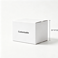 Boîte d'expédition en carton ondulé personnalisée, écologique, non enduite, pour abonnement, cosmétiques, vêtements, et marquage de marque