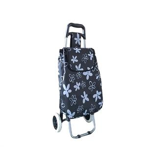 Chariot de courses pliable direct usine avec roues, capacité 50 kg, roulettes de 160 mm de diamètre pour chariots de <span class=keywords><strong>supermarché</strong></span> - Product Image 4