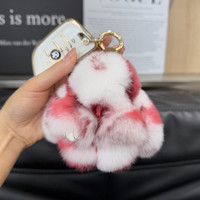 Peluche Lapin Otter Mignon Effet 'Mort' Sac Cadeau Surprise Porte-clés de Voiture Pendentif Boîte Mystère Surprise