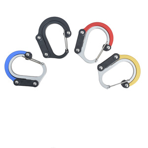 Autonomy Aluminum Alloy D-Type Carabiners 20kg Load Quick-Release Hooks For Outdoor Camping Hiking <b>Backpacking</b> Travel Gym - Product Image 5
