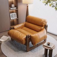 Fauteuil pouf de style médiéval, chaise île en jersey, chaise de loisirs, fauteuil inclinable individuel pour balcon, salon, en bois massif antique de qualité 3A