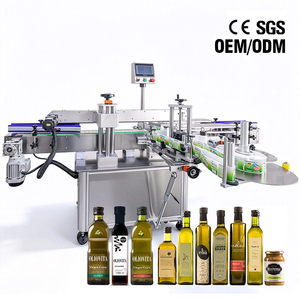 Máquina Etiquetadora Automática <span class=keywords><strong>de</strong></span> Botellas Cuadradas YM610, Máquina Etiquetadora <span class=keywords><strong>de</strong></span> Botellas <span class=keywords><strong>de</strong></span> Vidrio para <span class=keywords><strong>Aceite</strong></span> <span class=keywords><strong>de</strong></span> <span class=keywords><strong>Oliva</strong></span> y Vino con Pantalla Táctil y Control PLC - Product Image 1