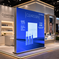 Affichage publicitaire rétroéclairé par LED avec cadre en aluminium et graphisme en silicone, boîte à lumière en tissu SEG personnalisée pour exposition