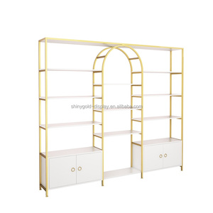 Bán lẻ mỹ phẩm hiển thị đứng sản phẩm làm đẹp cửa hàng kệ trưng bày mỹ phẩm kệ trưng bày tường gỗ mỹ phẩm kệ trưng bày - Product Image 1