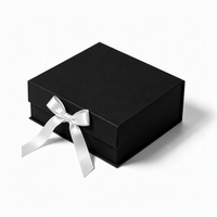Boîte d'emballage magnétique en papier rigide pliable de luxe avec logo personnalisé