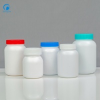 Flacon de 225 ml en plastique HDPE transparent personnalisé par les fabricants pour capsules et comprimés de compléments alimentaires, emballage anti-fuite, sécurité enfant, vitamines