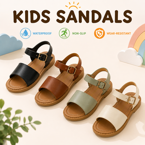 Sandales pour enfants en gros, sandales d'école pour filles, chaussures pour bébés avec semelle extérieure en TPR et tige en PU - Product Image 1