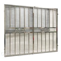 Calandre de fenêtre en acier inoxydable 304, 24 pièces, unis, arabes, couleur argent, anti-cambriolage