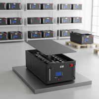 Boîtier de batteries lithium-ion empilables personnalisées 15 kWh 280 Ah 314 Ah 48 V 51,2 V LiFePO4 pour l'énergie solaire domestique