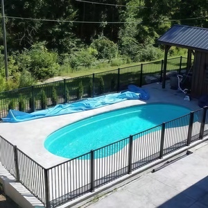 Elegante Recinzione Moderna in Alluminio per Piscina, Ringhiera di Sicurezza da 8 Piedi, Barriera di Sicurezza Residenziale per Esterni - Product Image 5