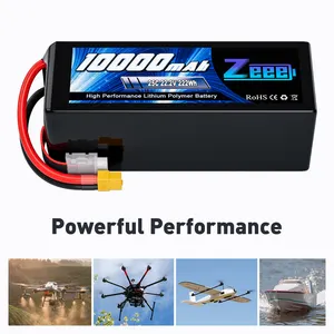 Zeee Fpv 6S Lipo Batterij 10000Mah 6S Lipo Batterij 22.2V 25c Xt60 Fpv Drone Batterij Voor Fpv