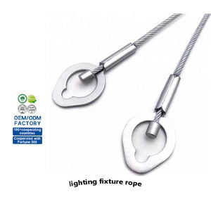 창조적 인 조명기구에 대한 안전 서스펜션 용 공장 가격 스테인레스 스틸 와이어 로프 제품 케이블 - Product Image 1