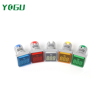 Voltmeter Digital YOGU Indikator Volt 20-500V Mini Layar LED 22mm Pengukur Tegangan dengan Harga Pabrik