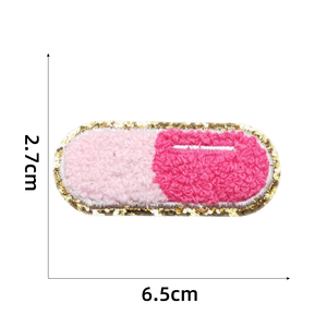 Parches de chenilla con purpurina hechos a medida para planchar pequeños Moq en stock al por mayor - Product Image 4