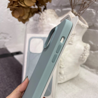 Coque de téléphone personnalisée en silicone liquide souple au toucher doux pour iPhone 14 15 Pro Max, fabrication chinoise