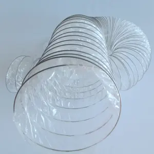 Flexible Transparent Plastic Helix Air Ducting For Home Appliance Parts