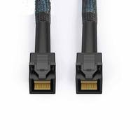 Câble adaptateur haute vitesse MCIO 8i Dual SFF-8643 PCIe Gen5, 74 broches (2*36 broches), longueur 1000 mm, âme en cuivre, gaine en nylon, indice de protection IP66