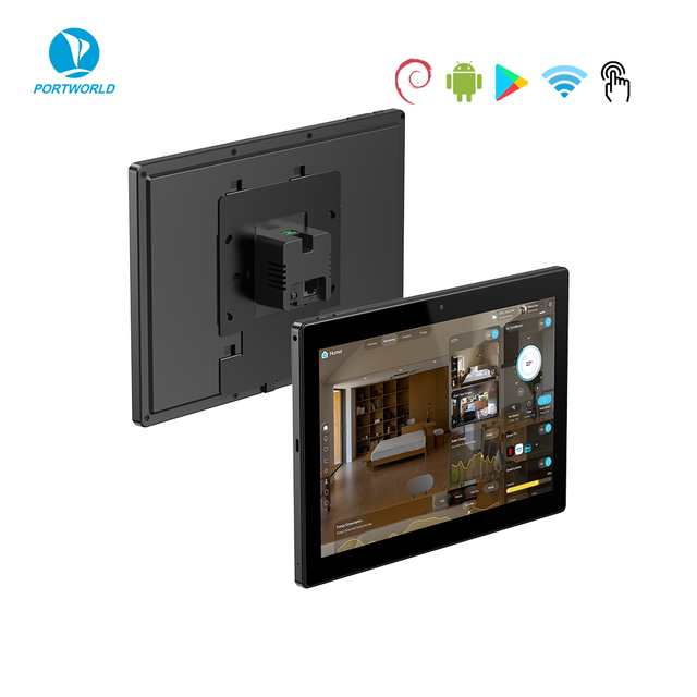 All-in-One 10 Inch Smart Home Touch Panel WiFi RS485 Smart In-Wall Centralized Control System for Lighting & HVAC