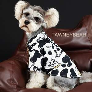 Gran algodón estilo moda vaca Schnauzer Pomerania ropa perro camisetas en blanco <span class=keywords><strong>Bull</strong></span> Dog camiseta superventas ropa para perros vendedores - Product Image 4