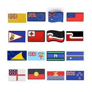 Breloques de chaussures Australie, formes de football australien (NSW, QLD), de <span class=keywords><strong>rugby</strong></span> (NRL) et de ligue de <span class=keywords><strong>rugby</strong></span>, pour sabots - Product Image 1